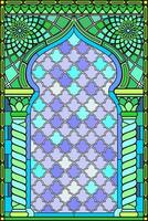 Stained glass window vector