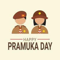 Pramuka Day background. vector