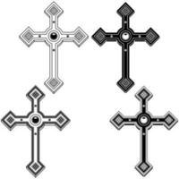 Christian cross vector design