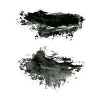Grunge black brush strokes, Collection of brush strokes vector, Black brushes grunge texture splash vector illustration