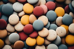 Colorful pebbles background photo