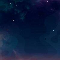 deep space with colorful clouds with stars vector