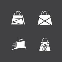 Shopping bag illustration logo vector