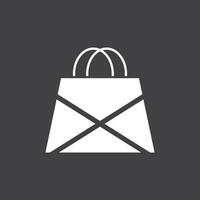 Shopping bag illustration logo vector