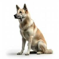 chinook raza perro aislado en un blanco antecedentes foto