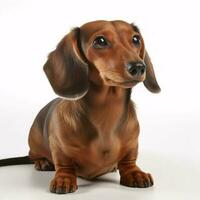 dachshund  breed dog isolated on a clear white background photo