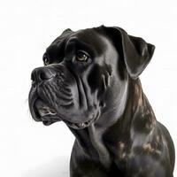 cane corso  breed dog isolated on a clear white background photo