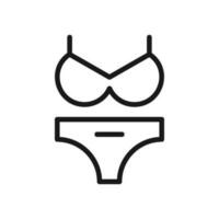 Swim suit icon vector illustration. Vector swimming simple flat line style