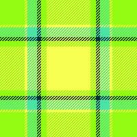 Fabric tartan textile of background plaid vector with a seamless check pattern texture.