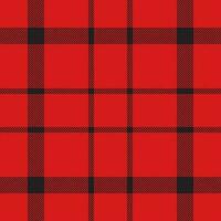 Plaid check pattern. Seamless fabric texture. Tartan textile print. vector