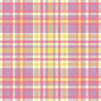 Seamless pattern texture of tartan background fabric with a vector check plaid textile.