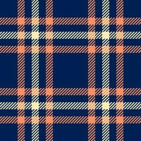Texture plaid check of pattern background seamless with a textile fabric tartan vector. vector
