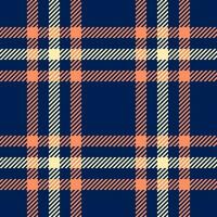 Texture plaid check of pattern background seamless with a textile fabric tartan vector. vector