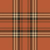 Fabric seamless textile of tartan background pattern with a plaid check vector texture.