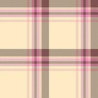 Plaid check background of fabric seamless textile with a vector pattern texture tartan.