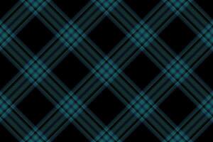 Plaid pattern seamless fabric texture in dark colors vector