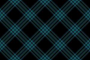 Plaid pattern seamless fabric texture in dark colors vector