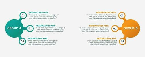 Comparison VS Versus Infographic Template Design vector