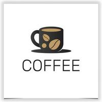 coffee cup logo premium elegant template vector eps 10