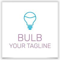 outline bulb logo premium elegant template vector eps 10