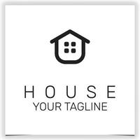 outline house logo premium elegant template vector eps 10