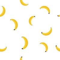 Seamless vector pattern of yellow bananas on a blue background. illustration vector