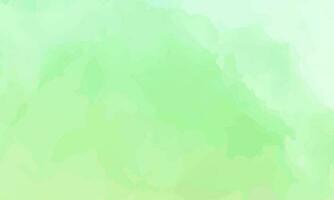 Soft green watercolor background Template vector