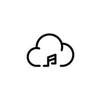 technology cloud computing sign symbol vector