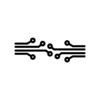 Circuit Electronic Icon Vector Template