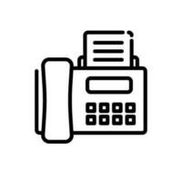 communication fax sign symbol vector