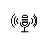 communication mic sign symbol vector