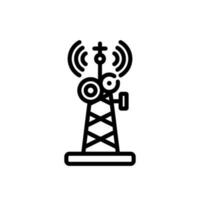 radio antena firmar símbolo vector icono