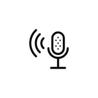 communication mic sign symbol vector