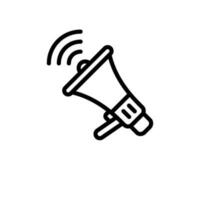 communication megaphone sign symbol vector