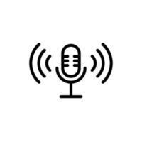 communication mic sign symbol vector