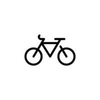 transportation bicycle sign symbol vector