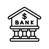 economía banco firmar símbolo vector