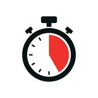 Trendy Simple Stopwatch Icon Vector Illustration Template