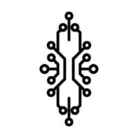 Circuit Electronic Icon Vector Template