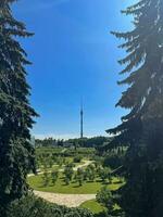 Moscow - June 20 , 2023 Ostankino Tower photo