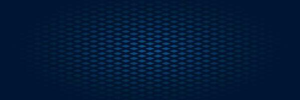 Dark blue abstract background with rhombus pattern. Vector illustration