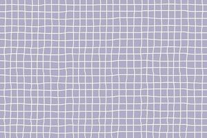 Hand drawn grid pattern background on a purple background with pastel colors. Vector illustration