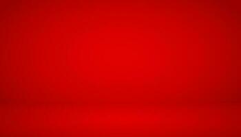 Abstract background. The studio space is empty. With a smooth and red color. vector