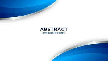 Abstract background with elegant blue curve shape. Eps10 Vector