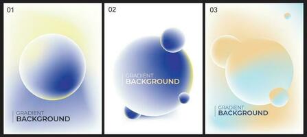 Gradient abstract cover design vector