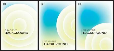 Gradient abstract cover design vector