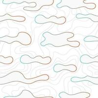 Abstract seamless pattern with smooth liquid shapes and lines vector