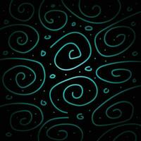 Doodle swirl hand drawn abstract background vector