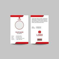 Vector office id card template illustration
