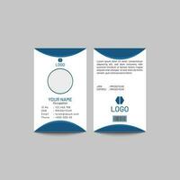 Vector office id card template illustration